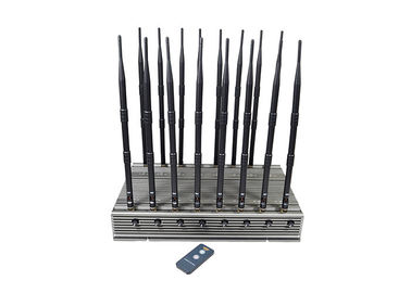 16 brouilleur de signal de téléphone portable du watt 5G des ventilateurs 101 des antennes 7