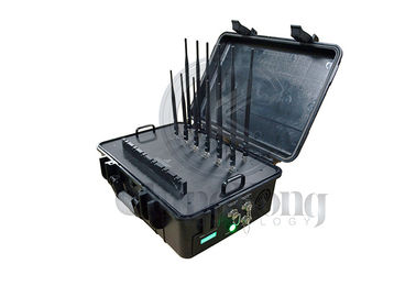 Bandes tenues dans la main du brouilleur 12 de signal de puissance élevée de valise pour 2G/3G/4G LOJACK GPS WiFi